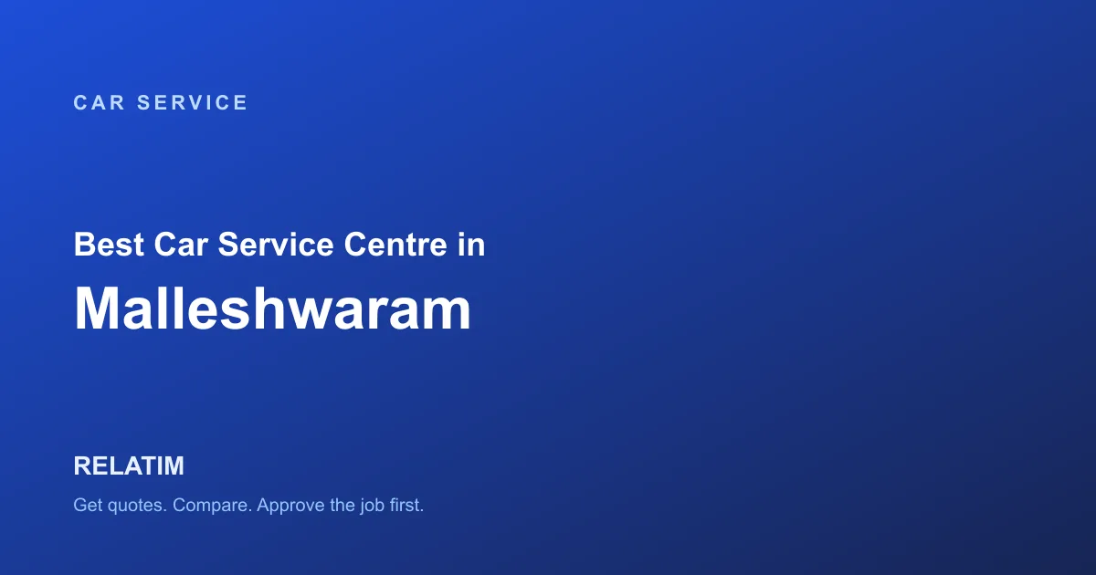 Best Car Service Centre in Malleshwaram, Bangalore